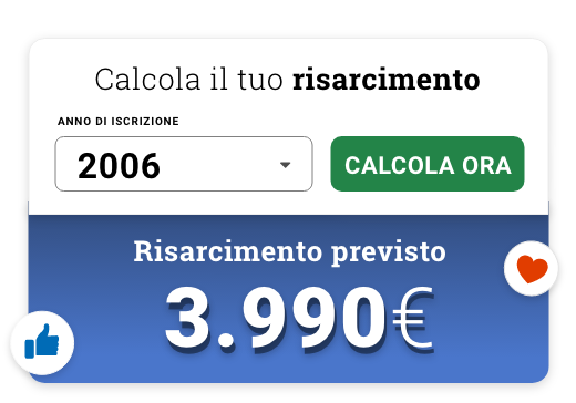 Calcola il tuo risarcimento