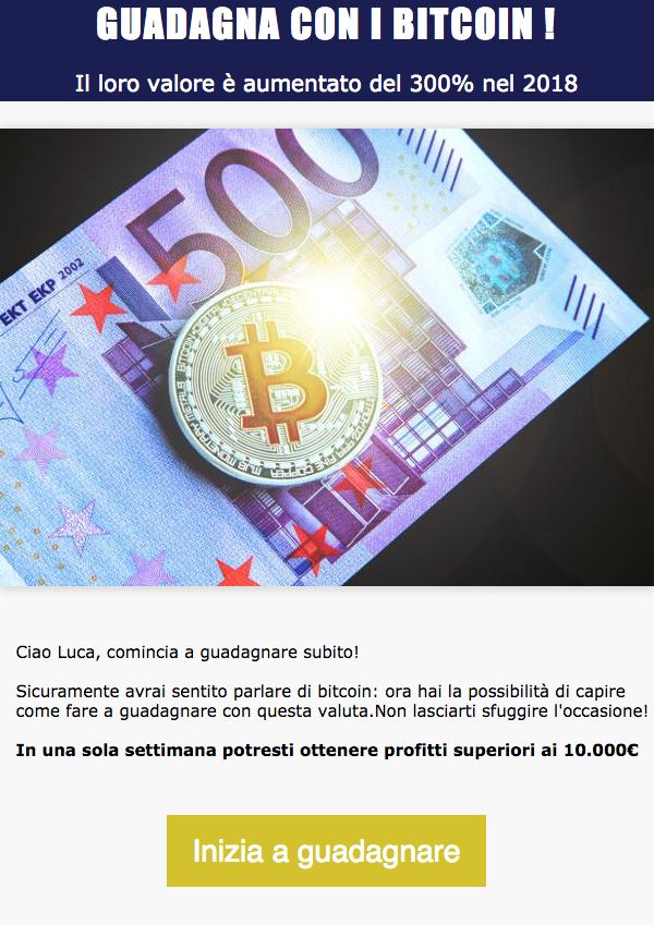 guadagno bitcoins
